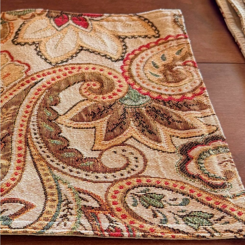 Placemat Fall colors  Paisley tapestry - Multicolor fall colors